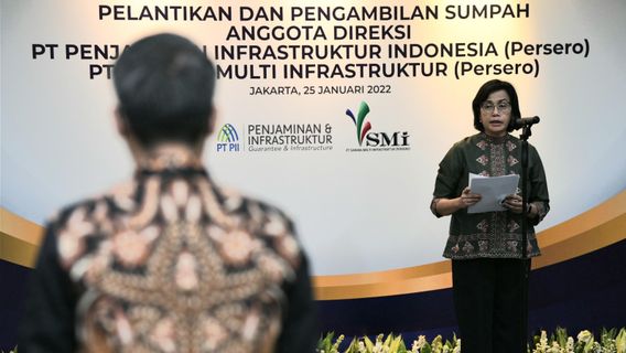 Inaugurating The Directors Of PT SMI And PT PII, Sri Mulyani Asks Her People To Dare To Innovate