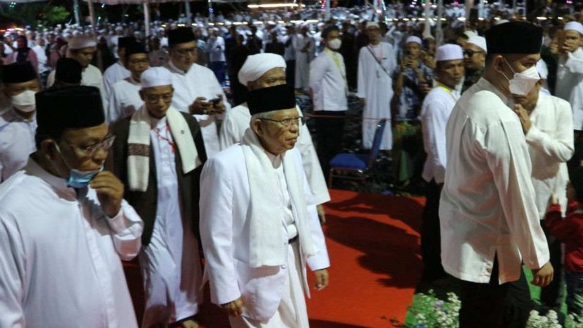 Vice President Maruf Amin Hadiri Haul Ke-18th Abah Guru Sekumpul Di Banjar