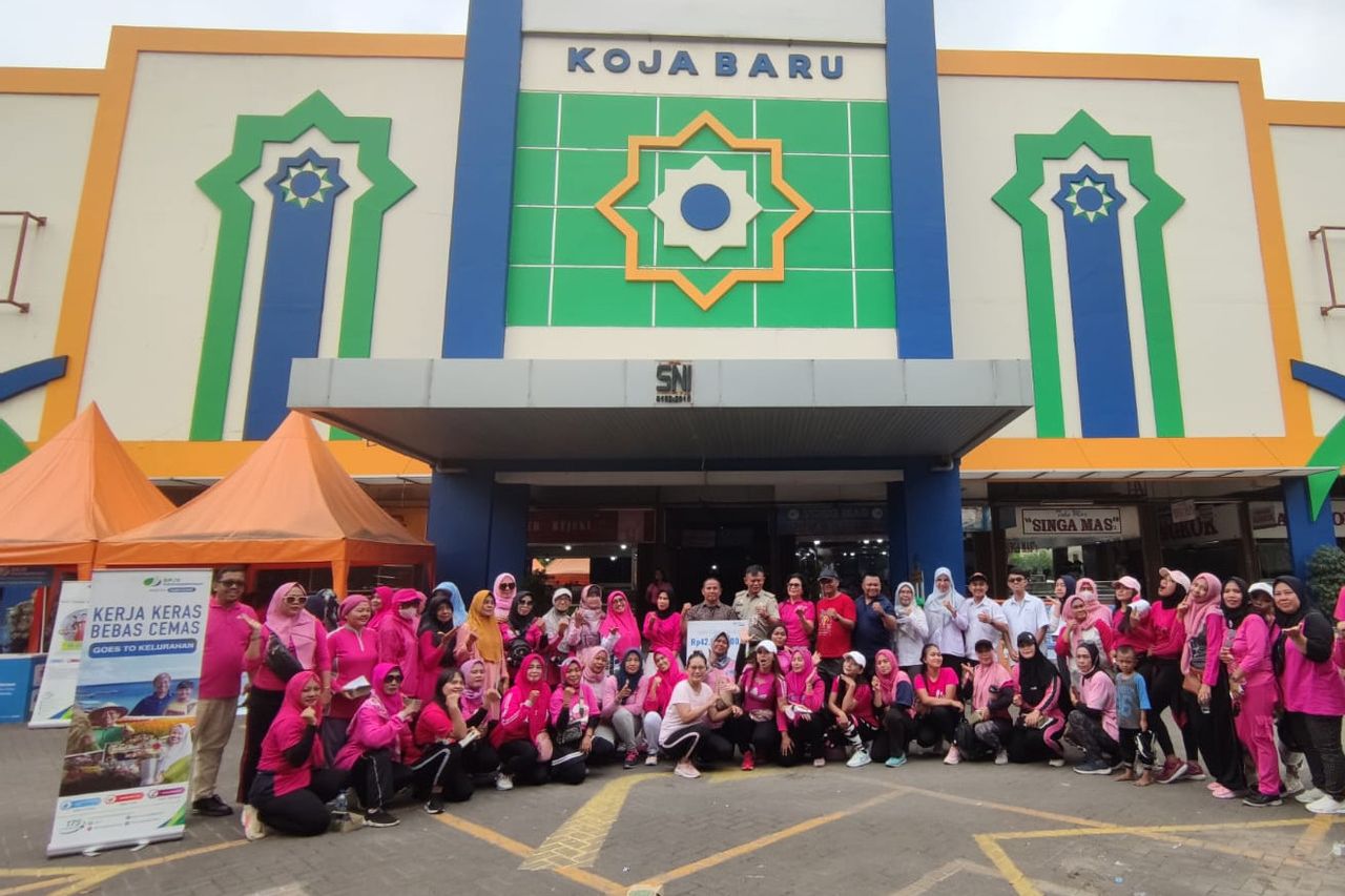 BPJamsostek Cilincing Gelar Sosialisasi Perlindungan Pekerja informal di Pasar Koja Baru