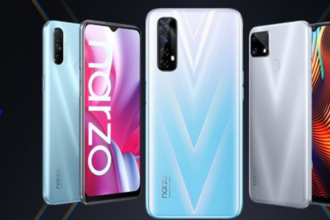 Realme Narzo20スマートフォンラインの3つの新しいバリエーション