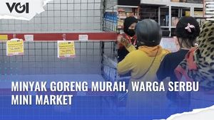 VIDEO: Harga Minyak Goreng Murah, Warga Serbu Mini Market