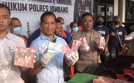 Polres Jombang Tangkap Pengedar Uang Palsu Senilai Rp1 Miliar