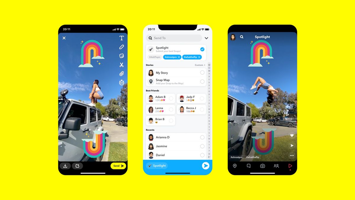Snapchat Hadirkan Spotlight untuk Saingi TikTok
