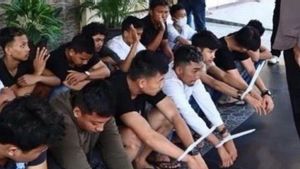 15 Orang Komplotan Geng Motor di Pekanbaru Diringkus Polisi