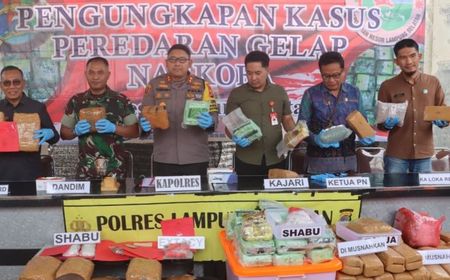 Polisi Ungkap Kasus Narkoba Senilai Rp2,9 Miliar di Lampung Selatan