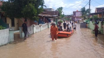 D+2 Lebaran, Two Districts In Bandarlampung Flood Due To Broken Embankment