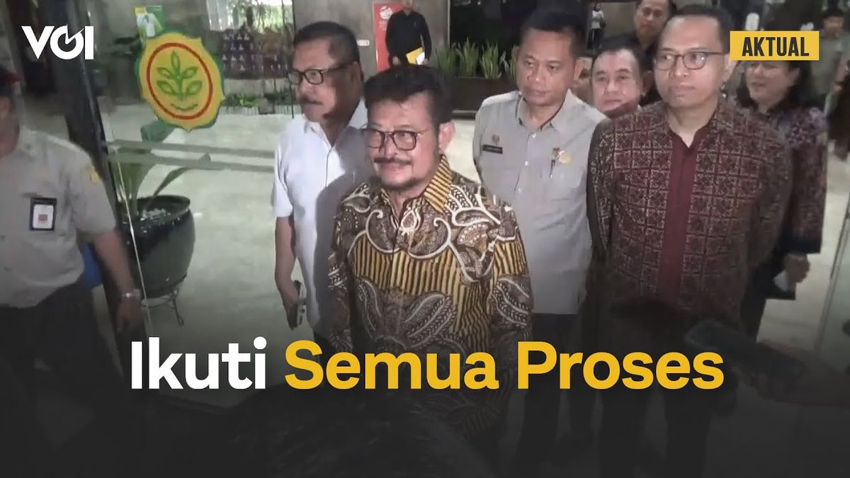 VIDEO: After Condolences With Employees At The Ministry Of Agriculture, Syahrul Yasin Limpo Conveys This