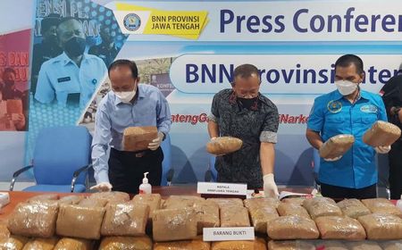 BNN Jateng Gagalkan Transaksi Ganja 50 Kg di SPBU Muntilan yang Dikendalikan Napi Lapas Cilacap