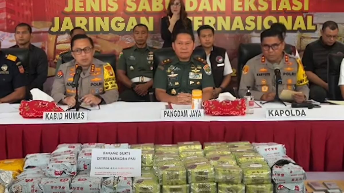 Polda Metro Thwarts The Smuggling Of Malaysian Network Drugs, 207 Kilo Sabu And 90 Thousand Ecstasy Confiscated