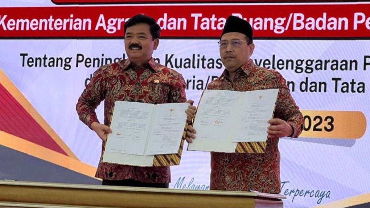 Kementerian ATR/BPN dan Ombudsman Teken MoU Pelayanan Publik