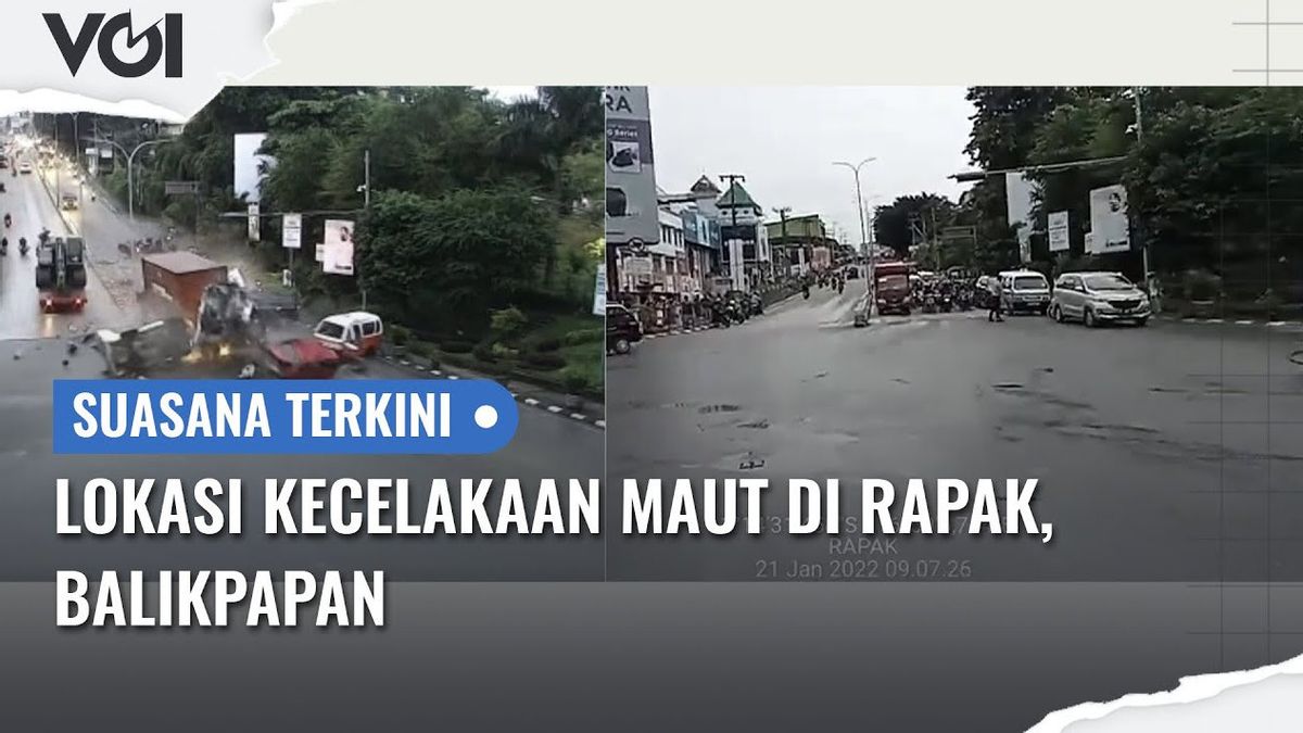 ビデオ:バリクパパン州ラパクでの致命的な事故の場所の現状