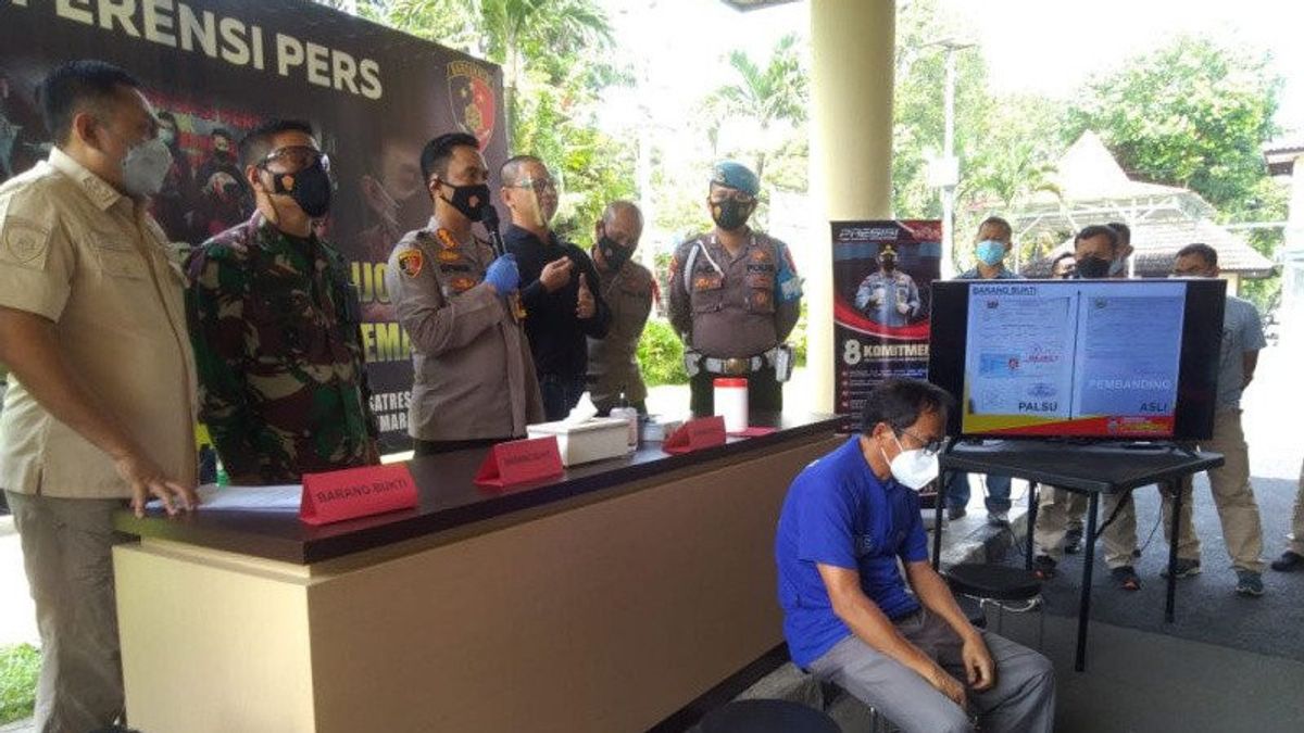 Forger Of COVID-19 Free Letter At Ahmad Yani Airport Arrested