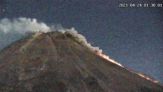 Penampakan Awan Panas Guguran Gunung Merapi Meluncur Dini Hari