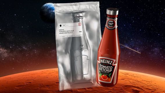 Saus Tomat Edisi Marz Produksi Heinz Dikirim untuk Misi Luar Angkasa, Seperti Apa Rasanya?