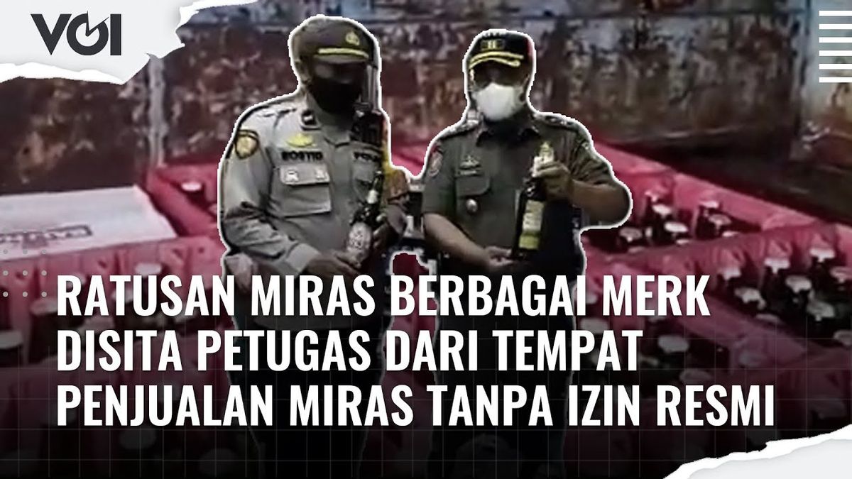 VIDEO: Petugas Gabungan Berhasil Sita Ratusan Miras Berbagai Merek