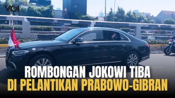 Rombongan Jokowi Tiba di Pelantikan Prabowo Subianto dan Gibran Rakabuming Raka