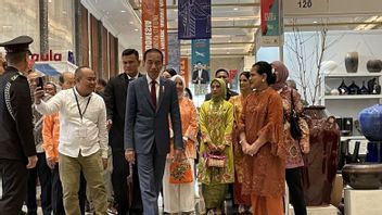 President Jokowi And Iriana Visit Inacraft Exhibition At JCC