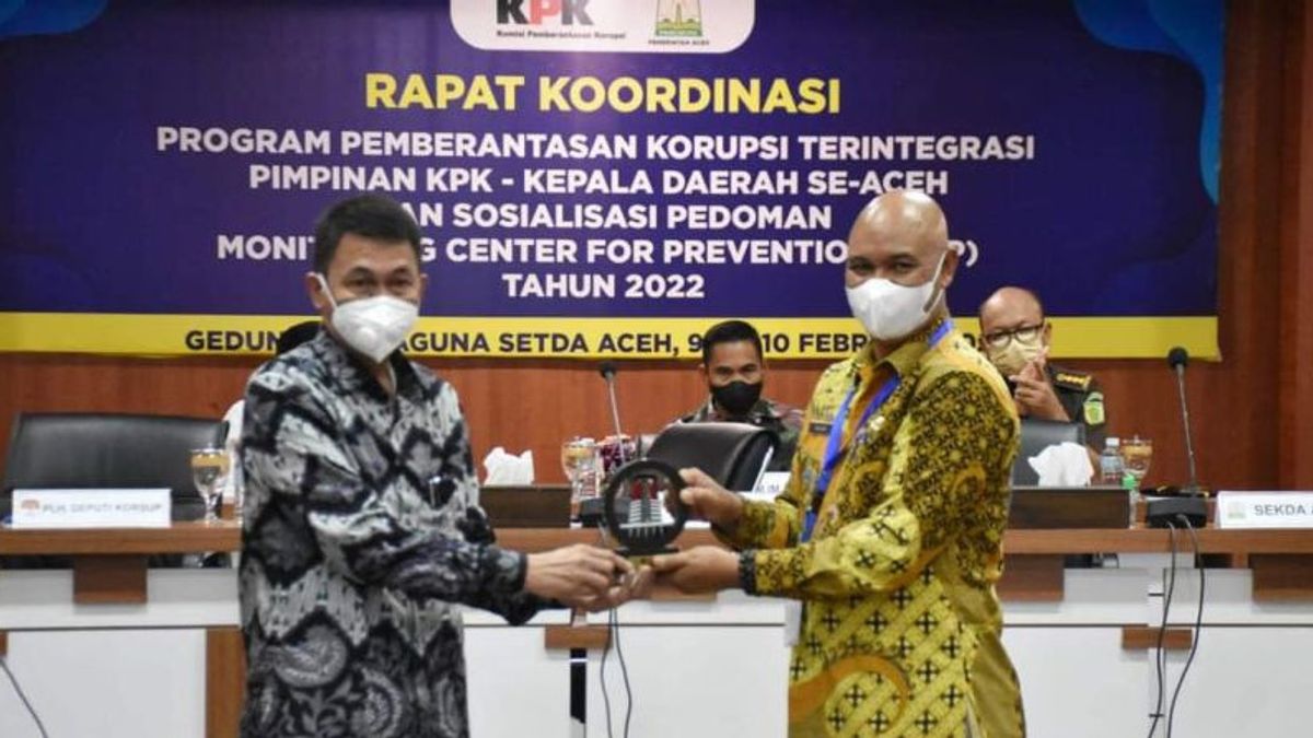 Pemkab Bener Meriah获得KPK颁发的奖项