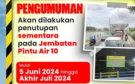 Besok, Akses Menuju Jembatan Pintu Air 10 Ditutup Pemkot Tangerang, Cek Jalur Alternatifnya