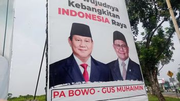 Satpol PP Tangsel坚定地称Prabowo的广告牌图像 - Cak Imin 2024非法，将被删除