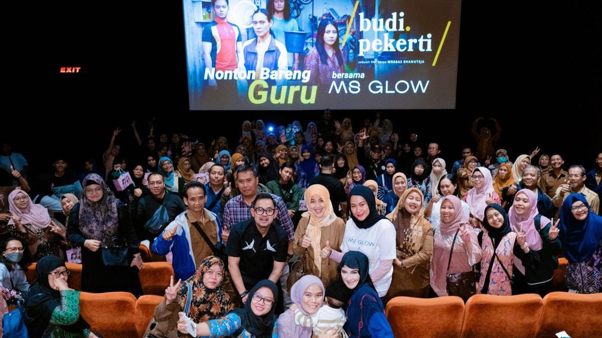 Nobar Budi Peterti With Teachers, MS GLOW For Tips Use Social Media As A Cuan Field