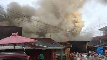 Fire Occurs Again In The Downtown Market Of Bukittinggi, 4 Merchants Flatten With Land