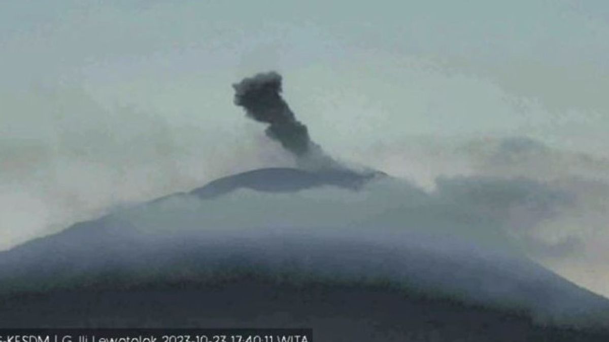 PVMBG 在Ili Lewotolok山上记录了2次喷发