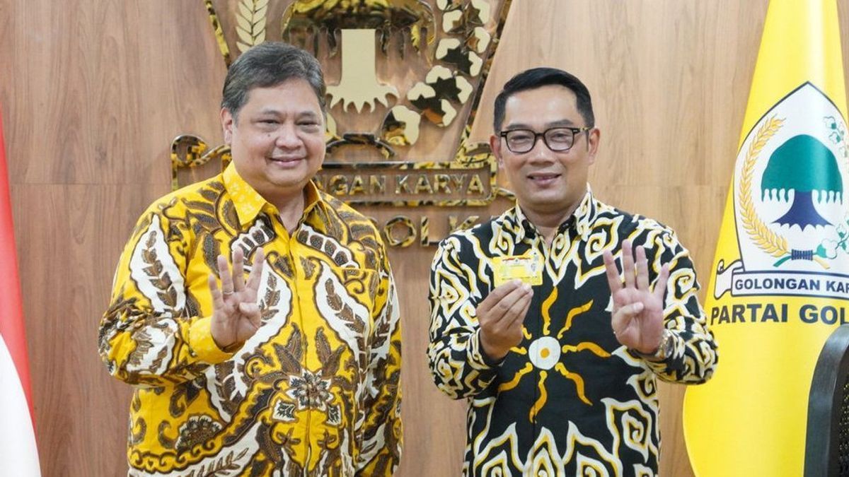 Not Proposing Ridwan Kamil To Be Ganjar's Vice Presidential Candidate, Golkar: Want To Governor In West Java Or DKI?