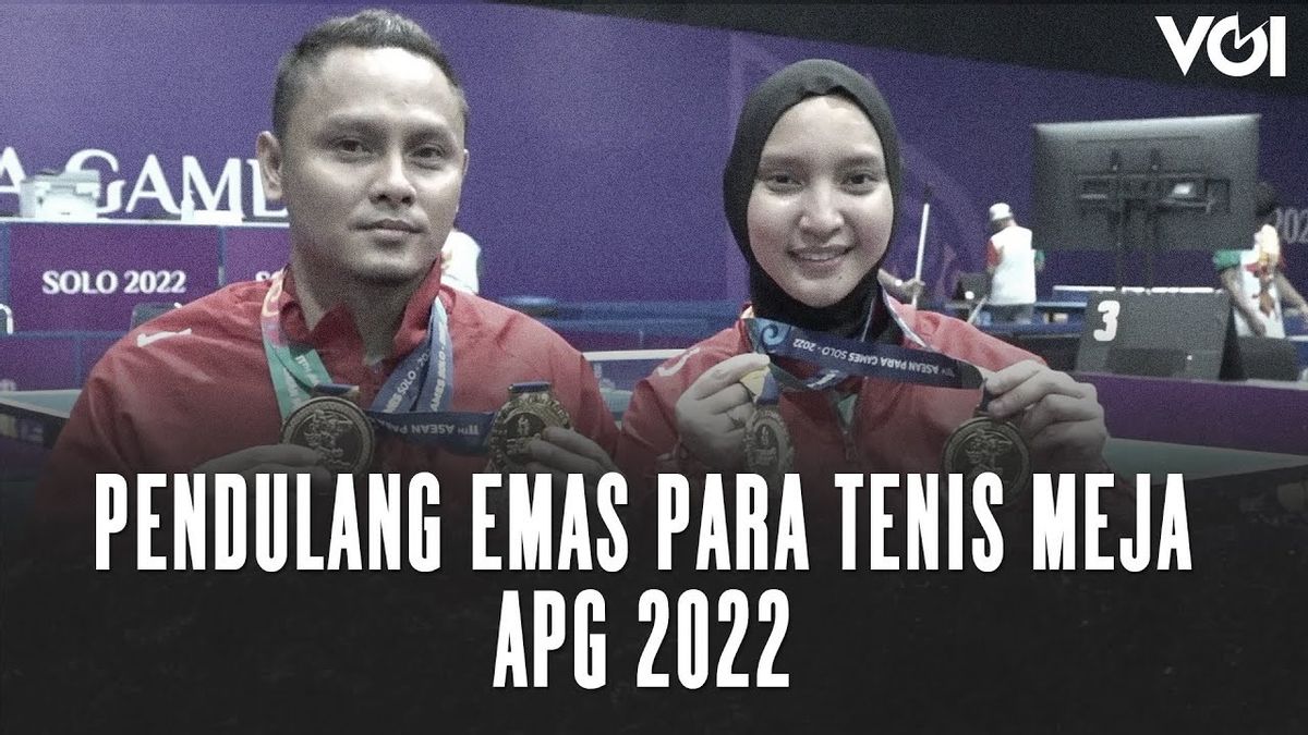视频：夫妻俩在2022年东盟残疾人运动会上赢得残疾人乒乓球金牌