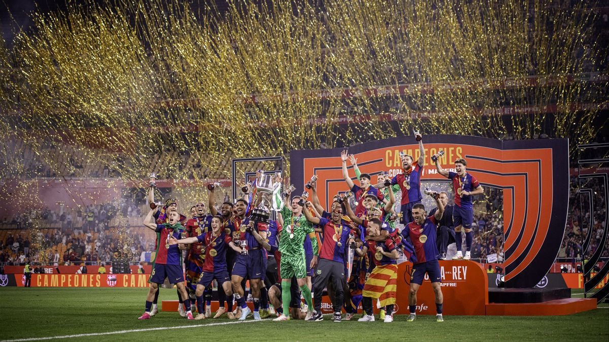ate de la Copa del Rey contre le Real Madrid, Barcelone Bidik Treble