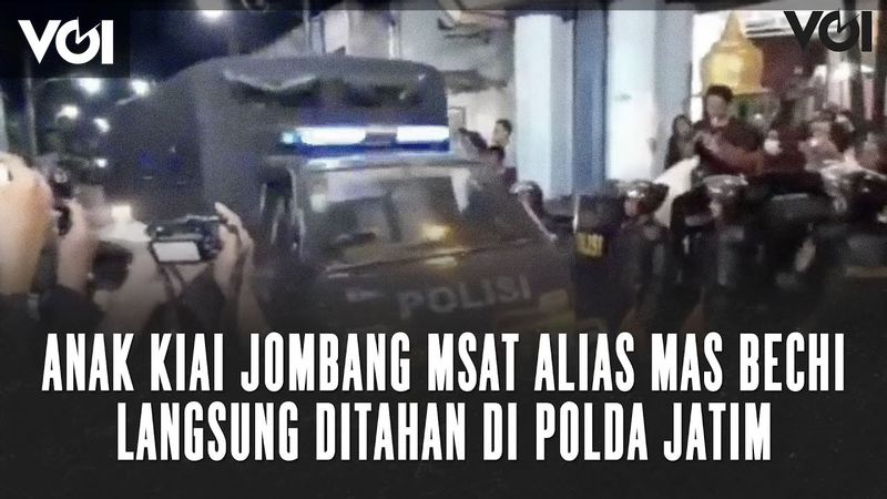 VIDEO: Anak Kiai Jombang Tersangka Pencabulan Santriwati Menyerahkan ...