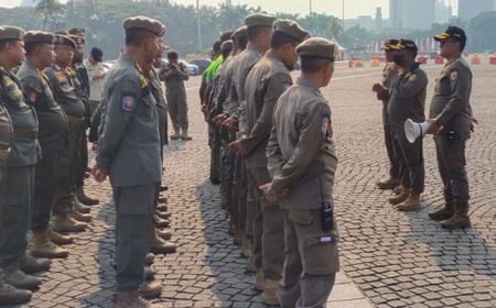 Terjunkan 121 Personel Kawal Demo di Patung Kuda, Satpol PP DKI Minta Buruh Tak Rusak Fasilitas Umum