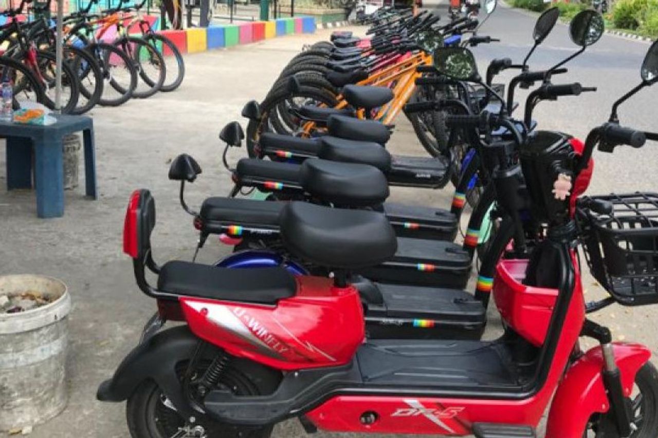 インドネシアの電動自転車の枠組みにおける材料革新