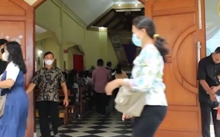 PPKM Dihapus, Umat Kristen di Bandarlampung Rayakan Paskah dengan Lebih Khusyuk