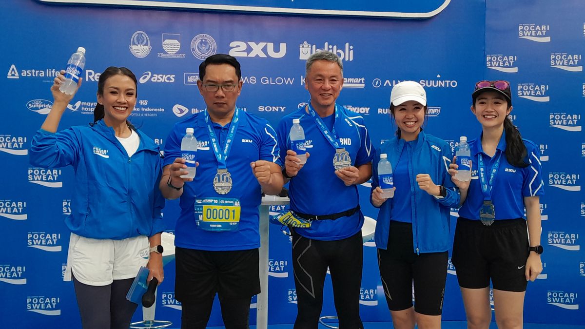 Ridwan Kamil To Febby Rastanty Lari Together 27,398 People At Pocari Sweat Run 2023