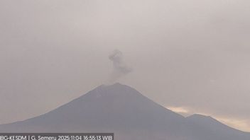 スメル山三度噴火、噴火高さ800メートル