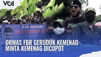 VIDEO: Ormas FBR Demo di Kemenag Tuntut Copot Menteri Agama