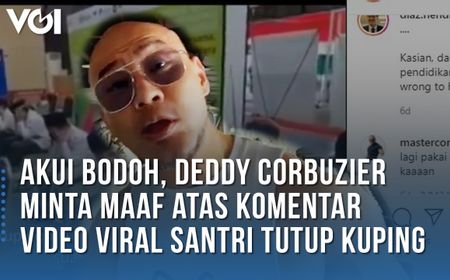 VIDEO Akui Bodoh, Deddy Corbuzier Minta Maaf atas Komentar Video Viral Santri Tutup Kuping