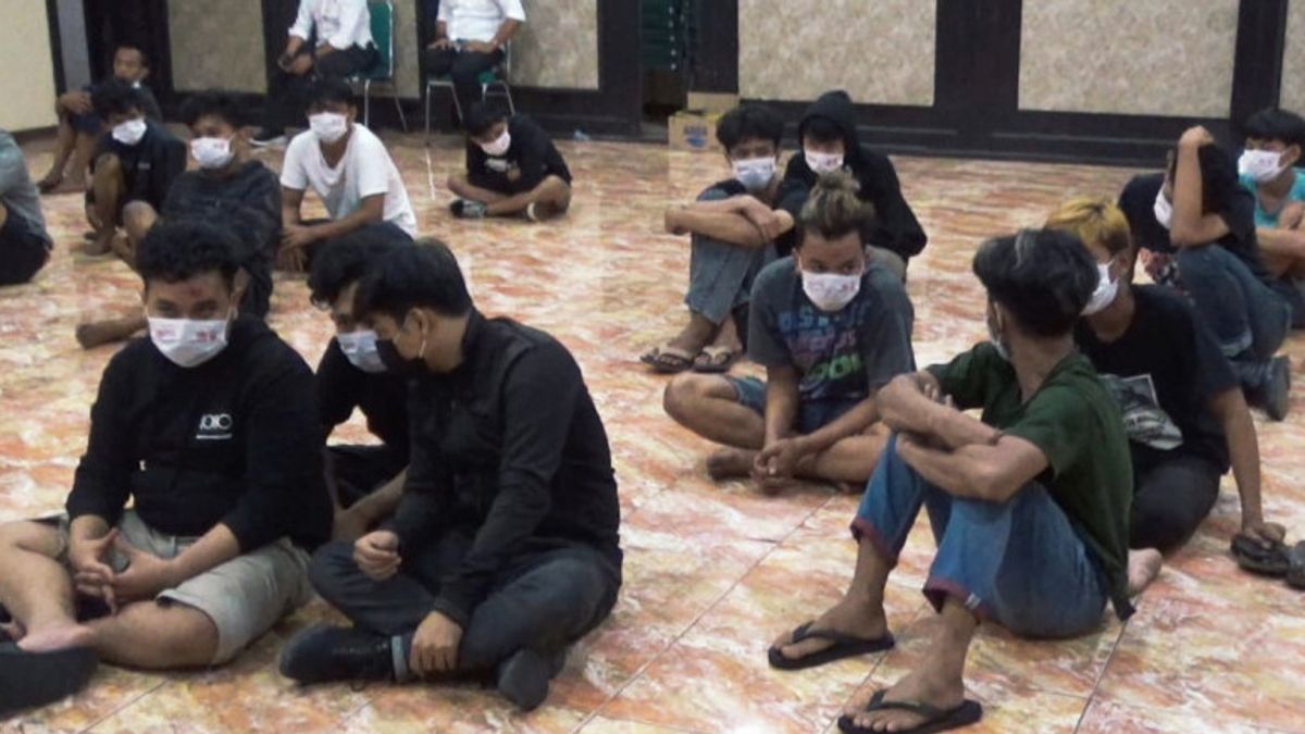 Illegal Free Fighting Match In Makassar Disbanded, Police Arrest 28 People