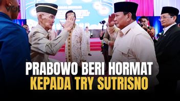 Senyum Prabowo Subianto Hadiri Acara Halal Bihalal Bersama Purnawirawan TNI-Polri