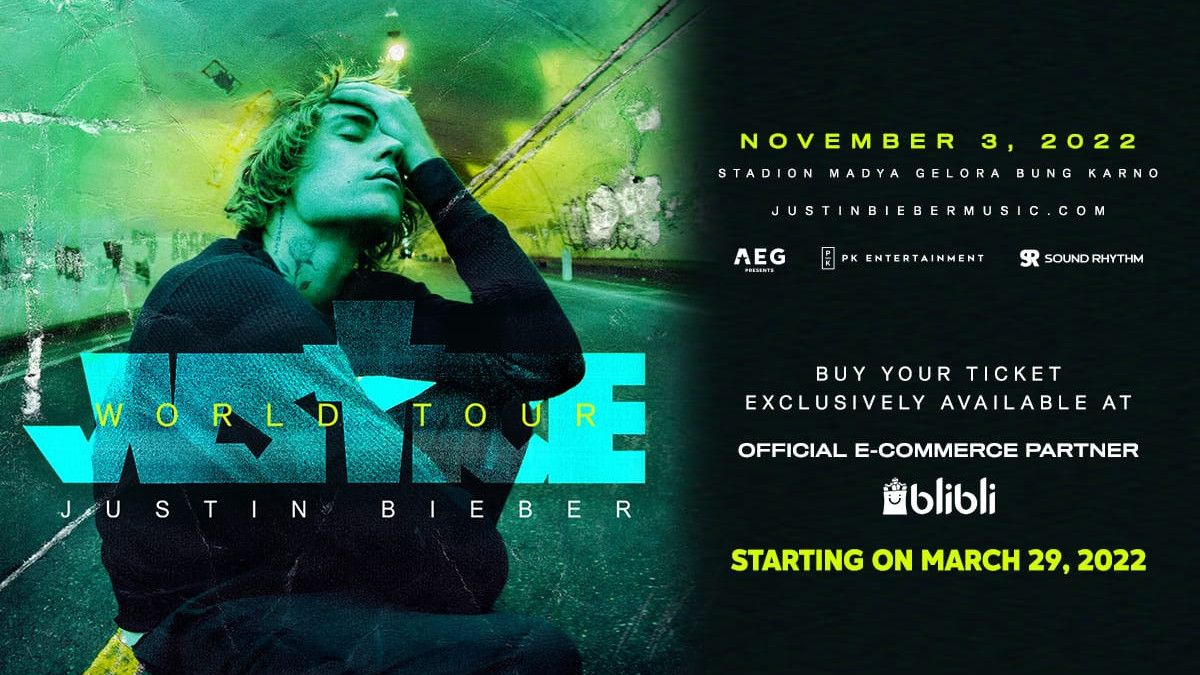 <i>Beliebers</i>, Siap-Siap! Dapatkan Tiket Konser <i>Justice World Tour Jakarta</i> Ekslusif di Blibli