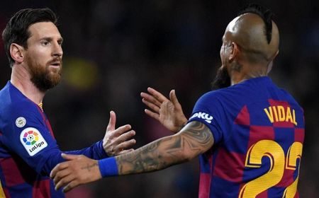 Pesan Perpisahan Messi buat Vidal yang Rampungkan Transfernya ke Inter Hari Ini