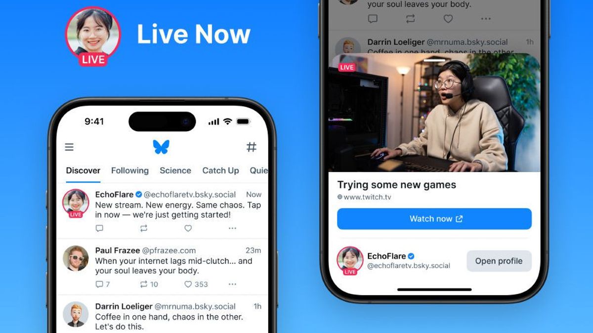 ousky test un indicateur 'Live' pour aider à promouvoir les diffuseurs YouTube et Twitch