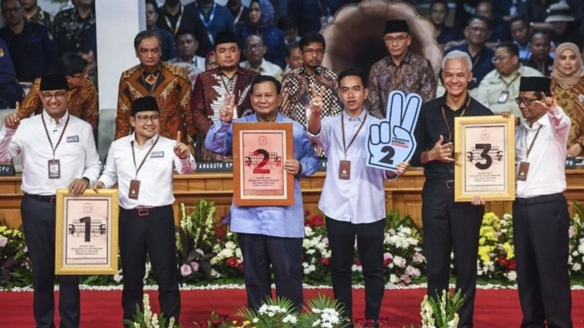 3 Pasangan Capres-Cawapres Hadiri Acara Penegakan Hukum Terpadu Bawaslu