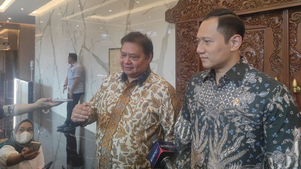 Baru Jadi Menteri ATR/Kepala BPN, AHY Kunjungi Menko Airlangga Bahas Reforma Agraria