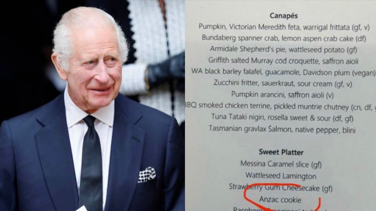 Voici les noms du restaurant lors de la visite du roi Charles en Australie