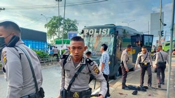 Jambi Police SPN Bus Collision With Truck Kills One Student At The Incident Location