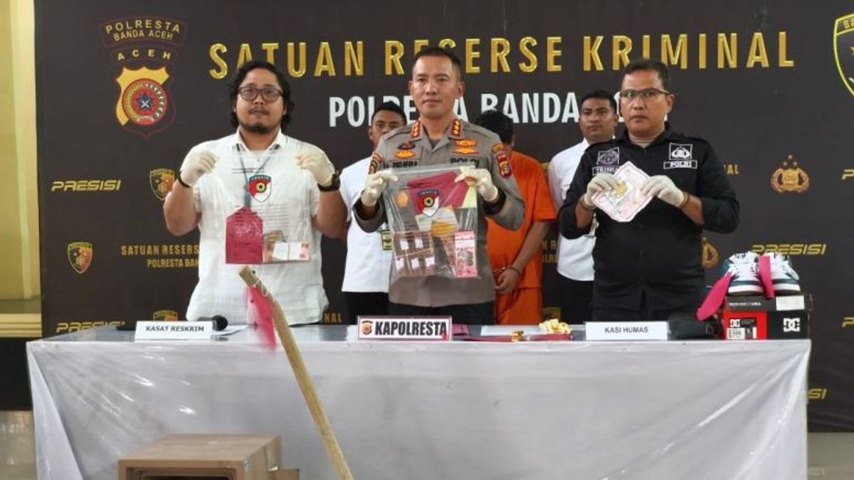 Polresta Banda Aceh Tangkap Pencuri Perhiasan Emas Ratusan Juta