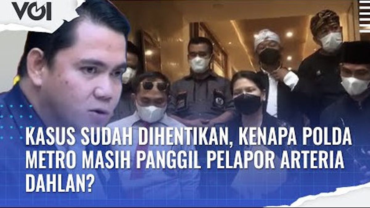 VIDEO: Whistleblower Arteria Dahlan Comes To The Metro Police, This Is What The Police Say