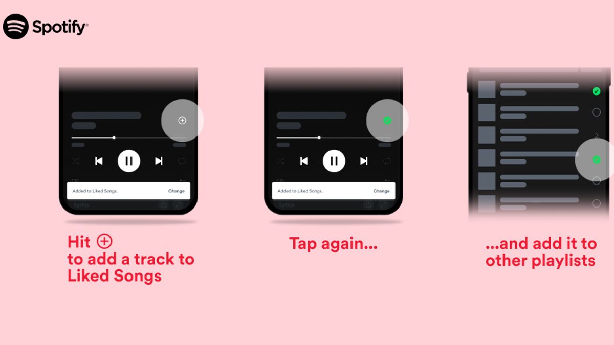 Spotify Hilangkan Ikon Hati dan Menggantinya dengan Ikon Plus (+)